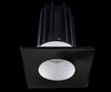 Lotus LED-2-S15W-5CCT-2RRAK-2STBK-24D 2 Inch Square Recessed LED 15 Watt Designer Series - 5CCT Selectable - 1000 Lumen - 24 Degree Beam Spread - Alzak Reflector - Black Trim