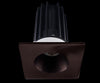 Lotus LED 2 Inch Square Recessed LED 15 Watt High Output Designer Series - 3000 Kelvin - Bronze Reflector - Trim Bronze