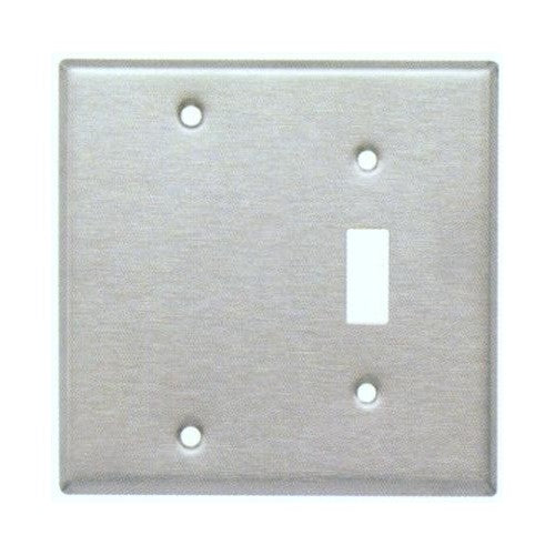 Morris Products 83410 SS 2 Gang 1SW 1Blank Metal