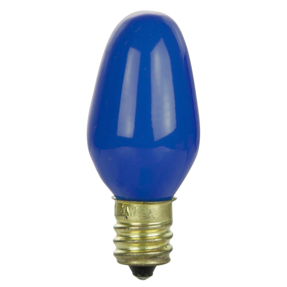 Incandescent - C7 Night Light - 7 Watt -Blue - Blue