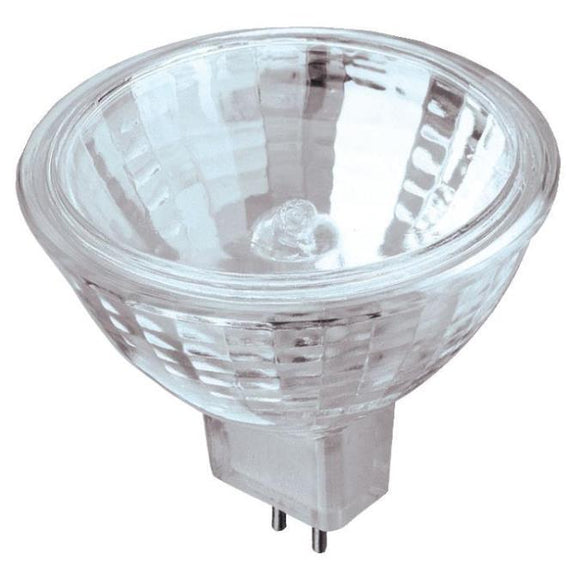 Westinghouse 0478100 20 Watt Halogen MR16 Low Voltage Flood Clear - 2950 Kelvin - Warm White - 180 Lumens - GU5.3 Base - 12 Volt - Card