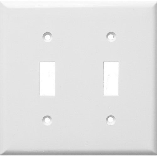 Morris Products 81021 White 2 Gang Toggle