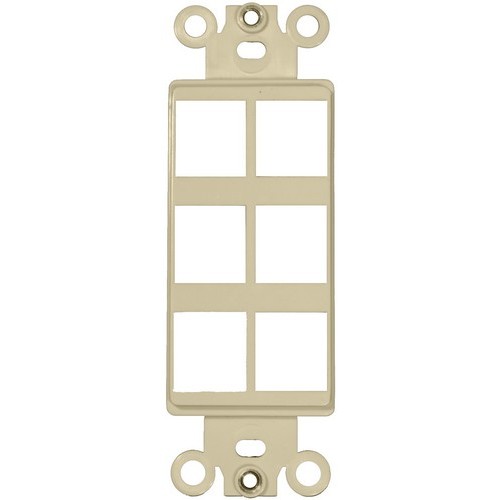 Morris Products 88110 6 Port Decorative Frame-Ivory