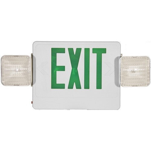 Morris Products 73032 Green LED Wh Combo Exit/Em Lt