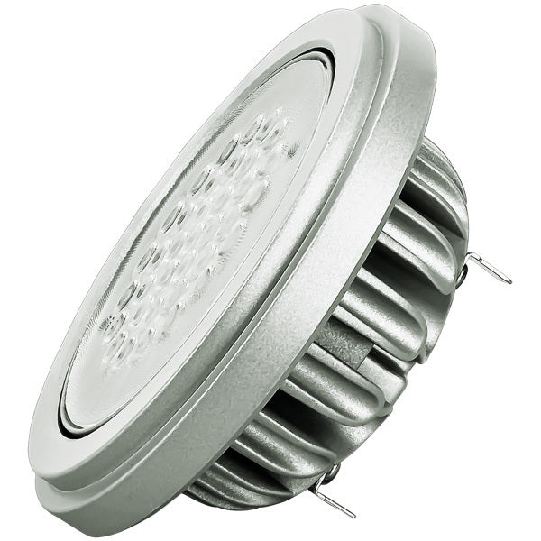 BULBRITE 777832 19 Watt AR111 LED - G53 Base - 2700 Kelvin Warm White - 1000 Lumens - Clear - 12 Volt