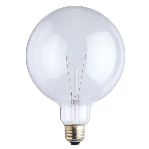 Westinghouse 0310200 60 Watt Incandescent G40 Globe Clear - 2700 Kelvin - Warm White - 722 Lumens - E26-Medium Base - 120 Volt - Box