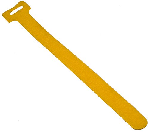 Morris Products 20966 12-1/4 inch Yellow Self Stick Tie (Pack of 10)