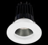 Lotus LED 2 Inch Round Recessed LED 15 Watt High Output Designer Series - 2700 Kelvin - Chrome Reflector - Wall Wash Trim