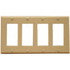 Morris Products 81140 Lexan Wall Plates 4 Gang Decorative/GFCI Ivory - This Decorative/GFCI 4 Gang Wall Plate is a great value