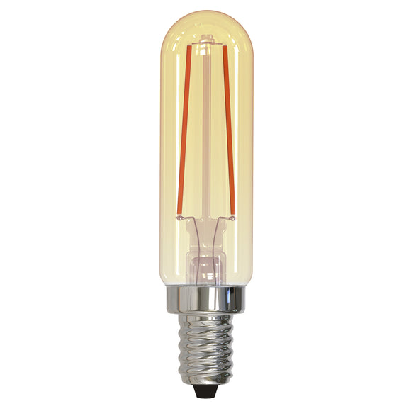 BULBRITE 776904 2.5 Watt T6 Filament Nostalgic - E12 Candelabra Base - 2100 Kelvin Warm White - 160 Lumens - Antique - 120 Volt