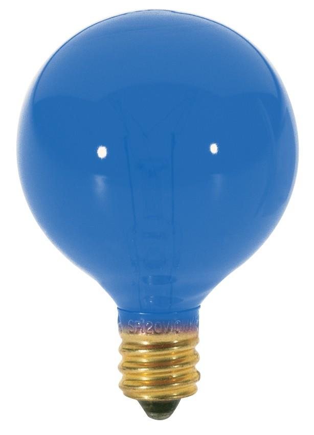 Satco S3834 Incandescent Globe G12 1/2 Blue