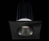 Lotus LED 2 Inch Square Recessed LED 15 Watt High Output Designer Series - 2700 Kelvin - Chrome Reflector - Trim Black