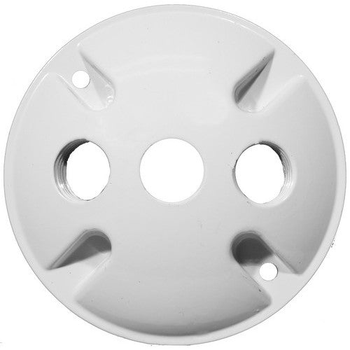 Morris Products 36832 4 inch Rnd Cover 3-1/2 inch Hole White