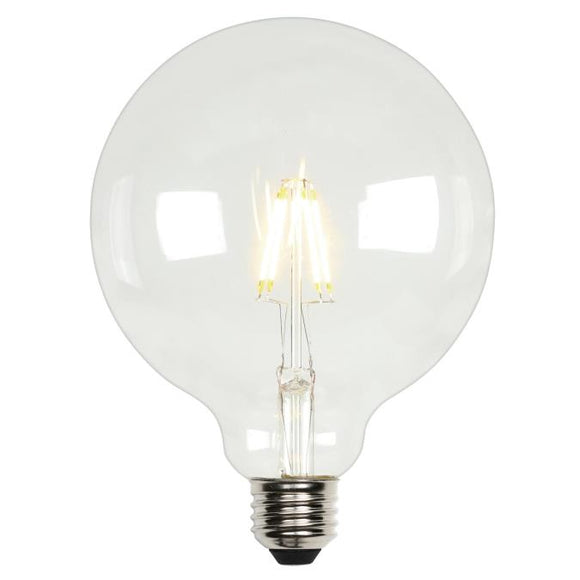 Westinghouse 4317500 Filament LED G40 Globe Dimmable Light Bulb - 6.5 Watt - Clear - 2700 Kelvin - E26 Base