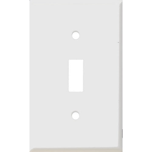 Morris Products 83012 Painted Steel Wall Plates 1 Gang Toggle Switch White - Painted Steel Wall Plate for 1 Toggle Switch