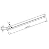 Morris Products 71911 LED Classic Fixture 4 ft 40W 5000K - LED Classic 4 ft Linear StripLight Fixture