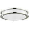 Sunlite 87770-SU - 12 Inch LED Double Ring Fixture - 5 CCT - 1050 Lumens - Brushed Nickel Finish