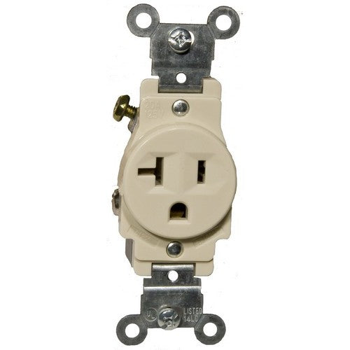 Morris Products 82155 Iv 20A-125V Ind Single Rec