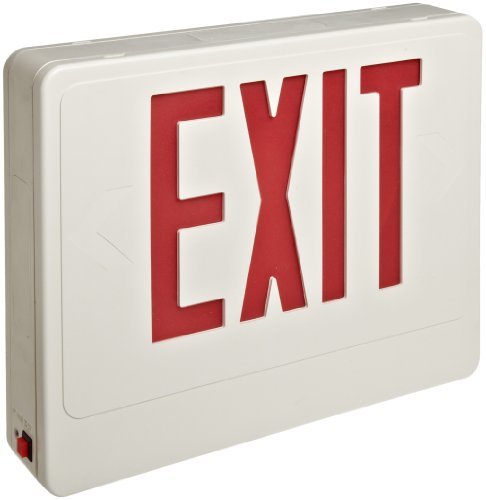 Morris Products 73022 Red LED Wh Remote Exit Sign