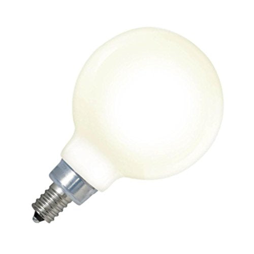 Bulbrite 776612 4 Watt G16 LED White Globe Filament Milky