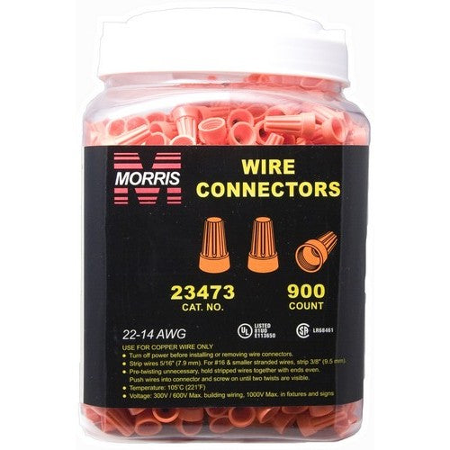 Morris Products 23473 P3 Orange Wire Conn Lg Jar