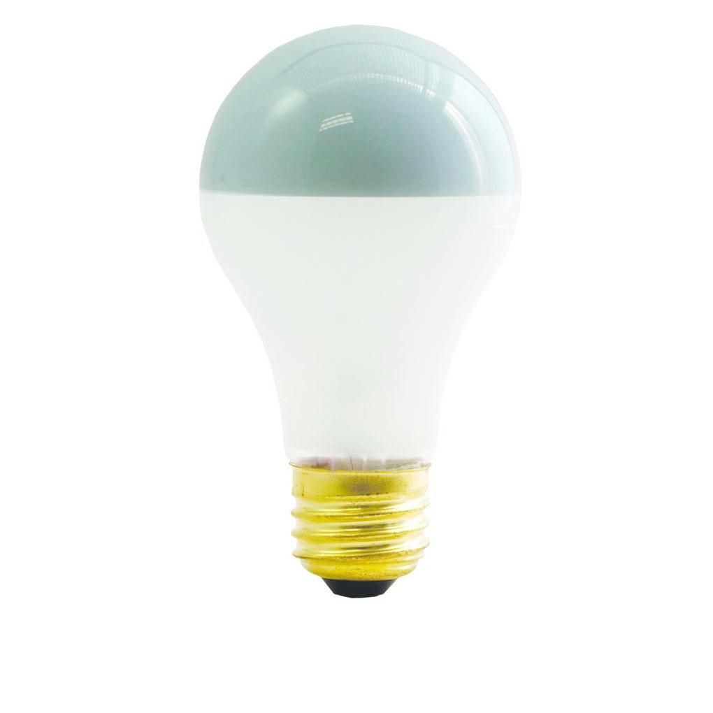 Bulbrite 717060 60 Watt A19 Incandescent White Frost Silver Bowl