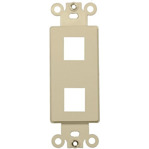 Morris Products 88104 2 Port Decorative Frame-Ivory