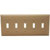 Morris Products 81050 Lexan Wall Plates 5 Gang Toggle Switch Ivory - This Wall Plate is for a 5 Gang Toggle Switch.