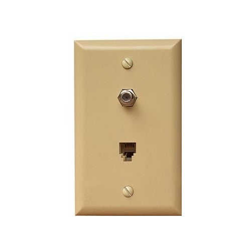 Morris Products 80056 Phone/CATV Wall Jack Iv