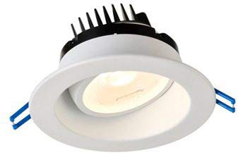 Lotus LED Lights - 4 Inch Regressed - Gimbal LED Downlight - 20 Degree Tilt - 360 Degree Rotation