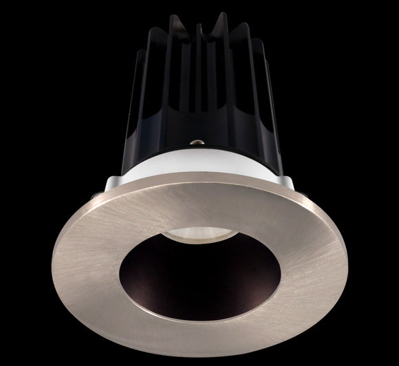 Lotus LED-2-S15W-5CCT-2RRBZ-2RTBN 2 Inch Round Recessed LED 15 Watt Designer Series - 5CCT Selectable - 1000 Lumen - Bronze Reflector - Brushed Nickel Trim