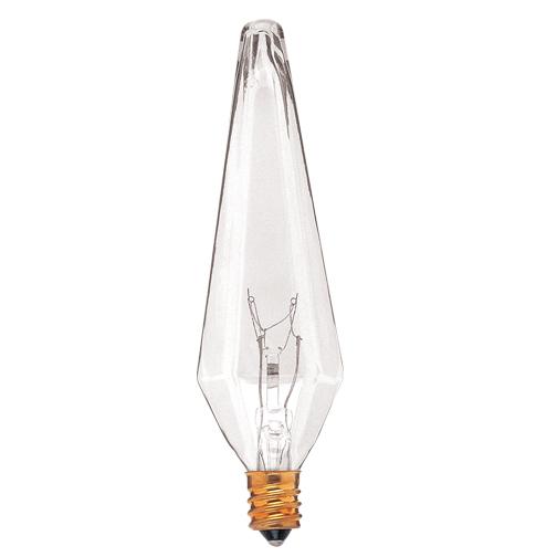 Bulbrite 480140 40 Watt PRISM Incandescent White Candelabra Base