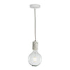 Bulbrite 810105 7 Watt G40 Fixtures White Globe Pendant