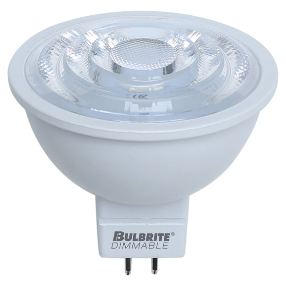 BULBRITE 771212 7 Watt MR16 LED - GU5.3 Bi Pin Base - 3000 Kelvin Warm White - 570 Lumens - Dimmable - 12 Volt