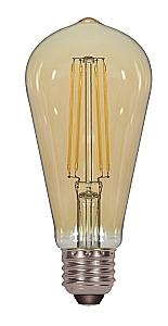 Satco S8612 LED Filament ST19 Amber