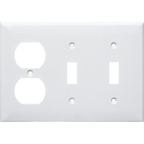 Morris Products 81261 Wh 3 Gang 1Duplex 2Toggle