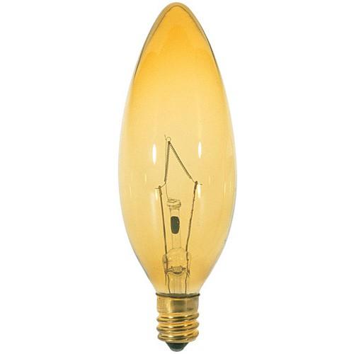 Satco S3819 Incandescent Chandelier BA9 1/2 Amber