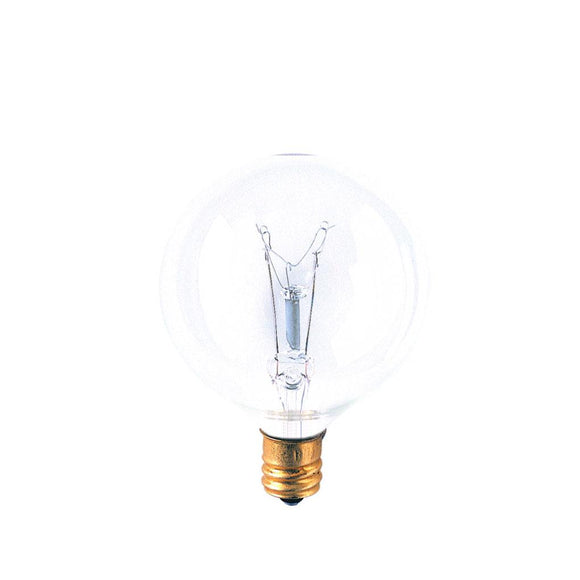 Bulbrite 391125 25 Watt G16 Incandescent White Globe