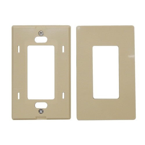 Morris Products 80900 Decorative Screwless Wallplate Ivory - A good-looking, unbreakable Decorative Screwless Wallplate.