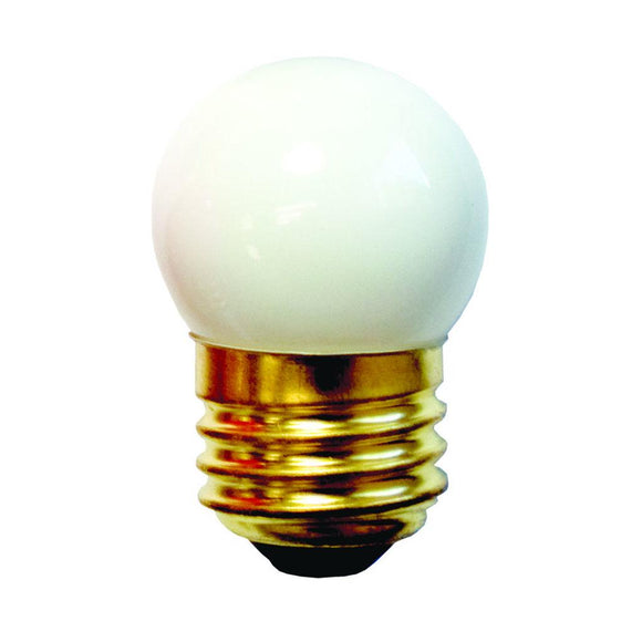 Bulbrite 702007 7.5 Watt S11 Incandescent White Ceramic White