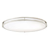 Westinghouse 6307800 LED Flush Mount Ceiling Fixture - 33 inch 35 Watt - Brushed Nickel Finish - White Acrylic Lens