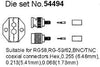 Morris Products 54495 RG-59, RG-6  Die Only