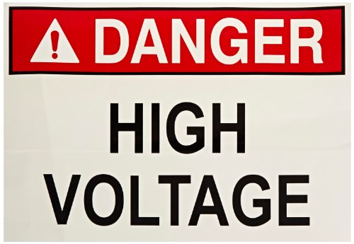 Morris Products 21429 Sign High Voltage (7 inch x  10 inch)