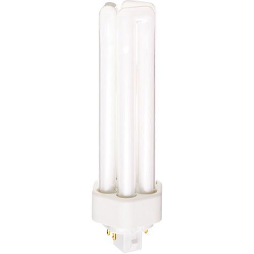 Satco S6755 42 Watt CFL T4 Triple Twin 4 Pin, 3500 Kelvin, Cool White, 3200 Lumens, GX24q-4 Base, 120 Volt, 12000 Average Rated Hours