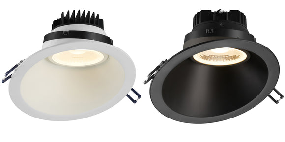 Lotus LED Lights LRG6-40K-HO-6RSL-BK - 6 Inch Downlight 30 Degree Sloped Regressed Gimbal - 18 Watt - 4000 Kelvin - Black Finish