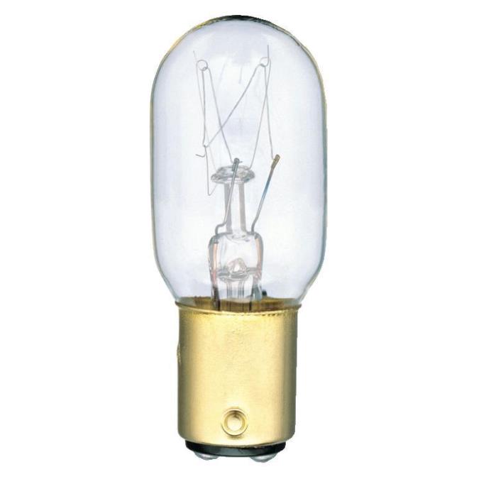 Westinghouse 0371700 25 Watt Incandescent T8 Specialty Clear - 2700 Kelvin - Warm White - 195 Lumens - BA15d-Double Contact Bayonet Base - 120 Volt - Card