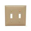 Morris Products 81020 Lexan Wall Plates 2 Gang Toggle Switch Ivory - A standard 2 Gang Wall Plate Toggle Switch.