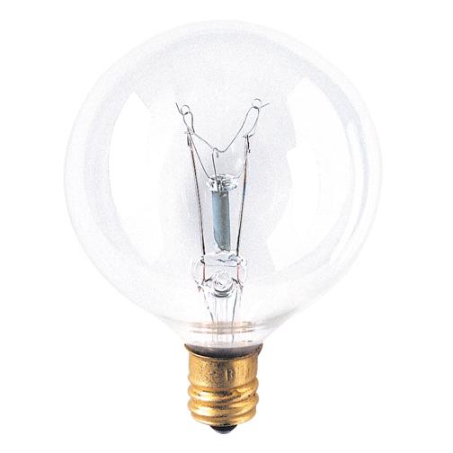 Bulbrite 381125 25 Watt G16 Incandescent White Globe,