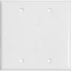 Morris Products 37262 Two Gang Blank Cover White