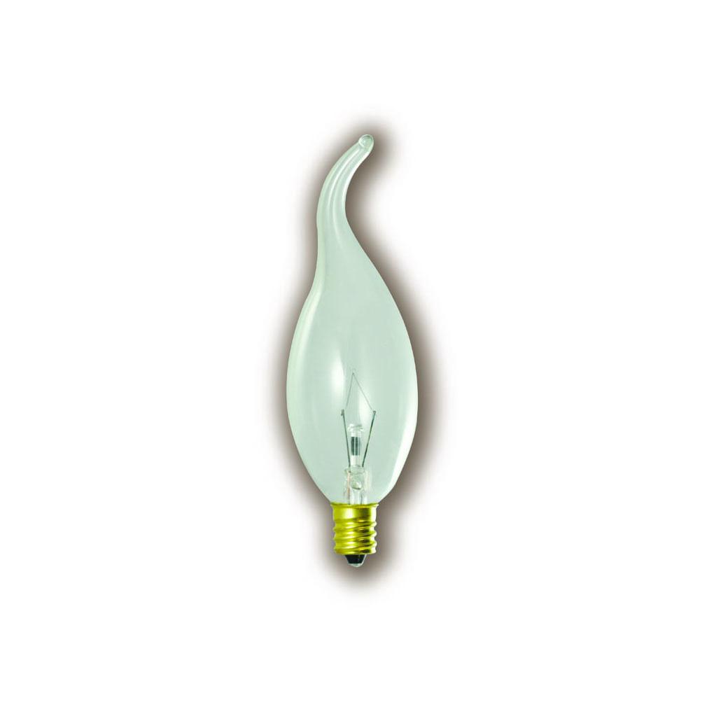 Bulbrite 414025 25 Watt CA11 Incandescent White Tear Drop